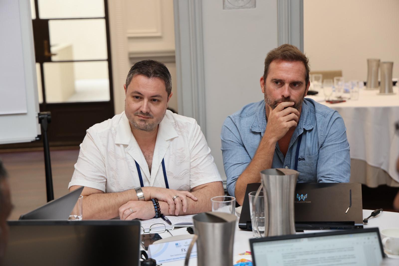 La représentation de la Nouvelle-Calédonie assurée par François-Xavier TURPIN, conseiller en excellence sportive et antidopage et Antoine DAHLIA du CTOSNC La représentation de la Nouvelle-Calédonie assurée par François-Xavier TURPIN, conseiller en excellence sportive et antidopage et Antoine DAHLIA du CTOSNC
