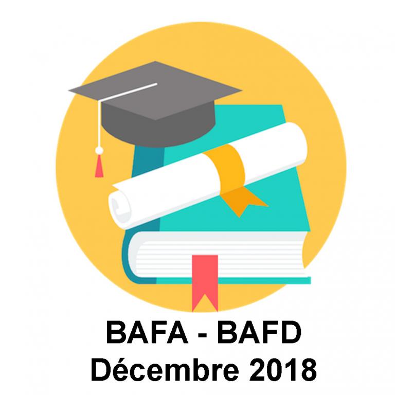 Lauréat Décembre 2018 BAFA BAFD